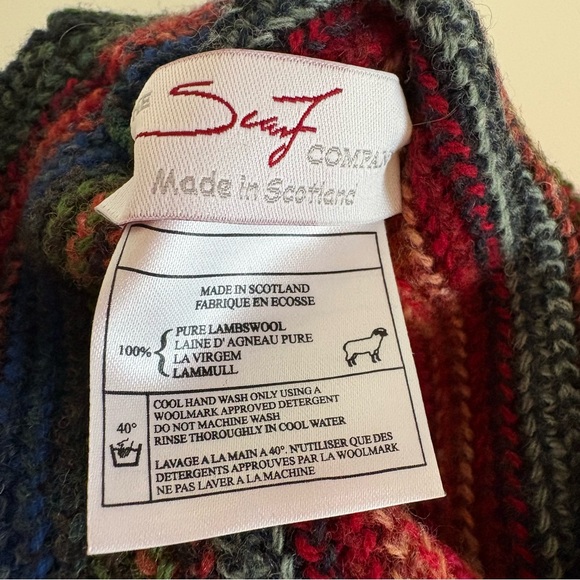The Scarf Company Made In Scotland, 100% Lambswool Multicolored Beanie, OS, NWT - Picture 4 of 9